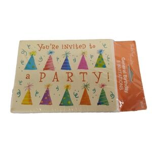 Vintage 1980s NOS Tender Thoughts General Birthday Invitations‎ Party Kids
